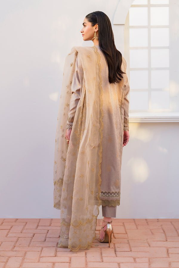 BAROQUE 3PC EMBROIDERED JACQUARD LAW SUIT (BQU-UF-D642)