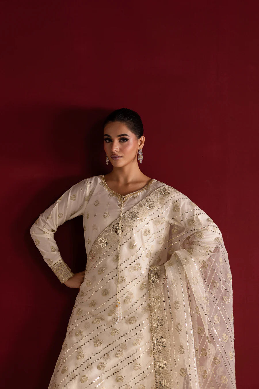 Batik 3Pc Embroidered Cotton Suit Aayel gulbuy.com