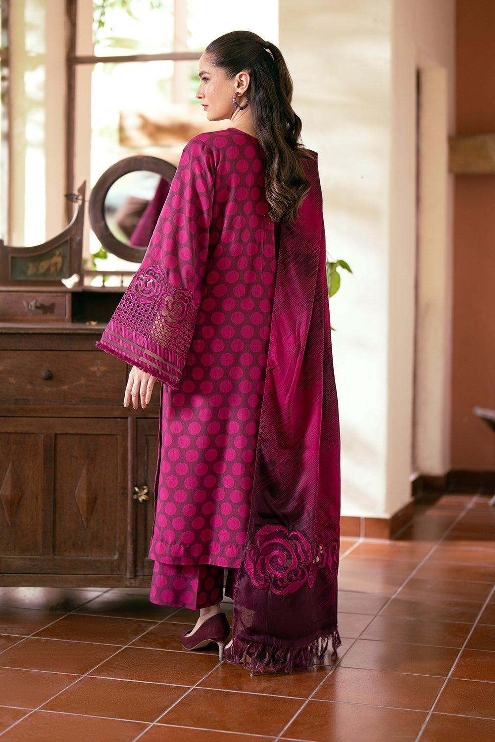 BAROQUE 3PC EMBROIDERED VISCOSE UF-762 gulbuy.com