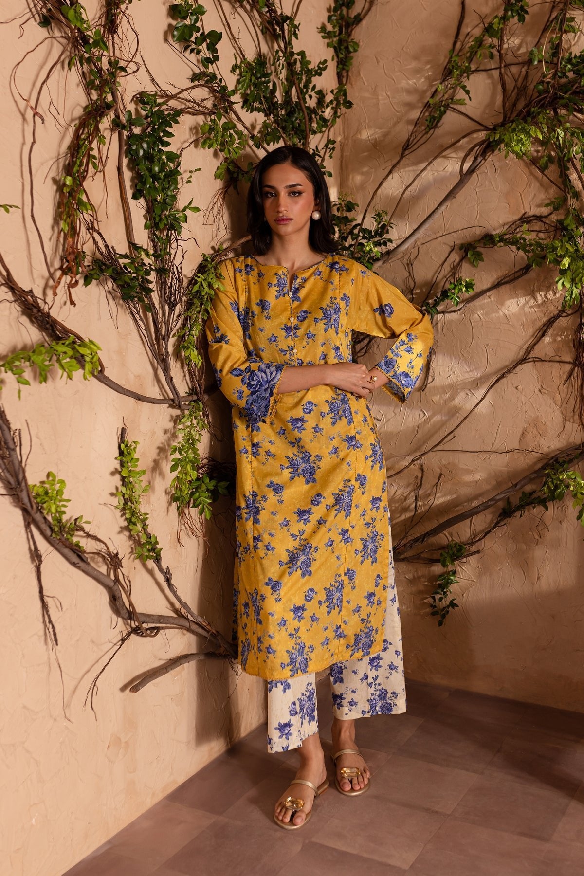 Batik 2Pc Printed Lawn Suit (Blue-Vinka-2Pc)
