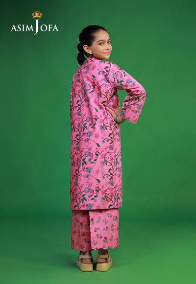 Asim Jofa 2Pc Printed CAMBRIC Kids Suit AJKP-05 gulbuy.com