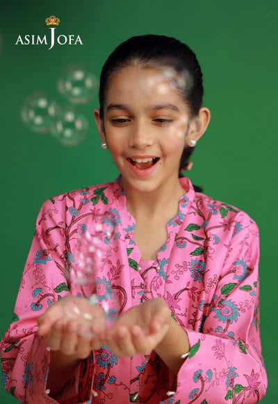 Asim Jofa 2Pc Printed CAMBRIC Kids Suit AJKP-05 gulbuy.com
