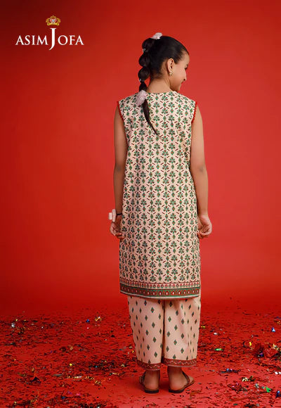 Asim Jofa 2Pc Printed CAMBRIC Kids Suit AJKP-01 gulbuy.com
