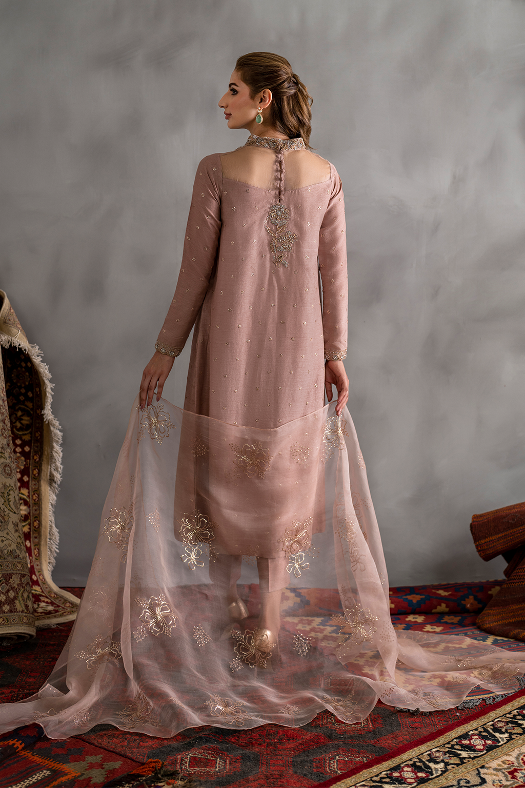 Iznik 3Pc Embroidered Raw Silk IRS-15 gulbuy.com