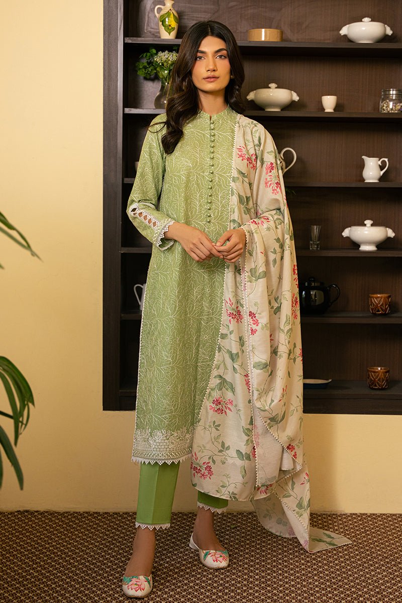 CROSS STITCH 3 PIECE EMBROIDERED LAWN SUIT (0124RTSEMBLWN0504)