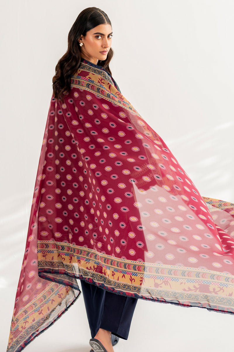 JAZMIN 3 PIECE EMBROIDERED LAWN SUIT (USE-9100)