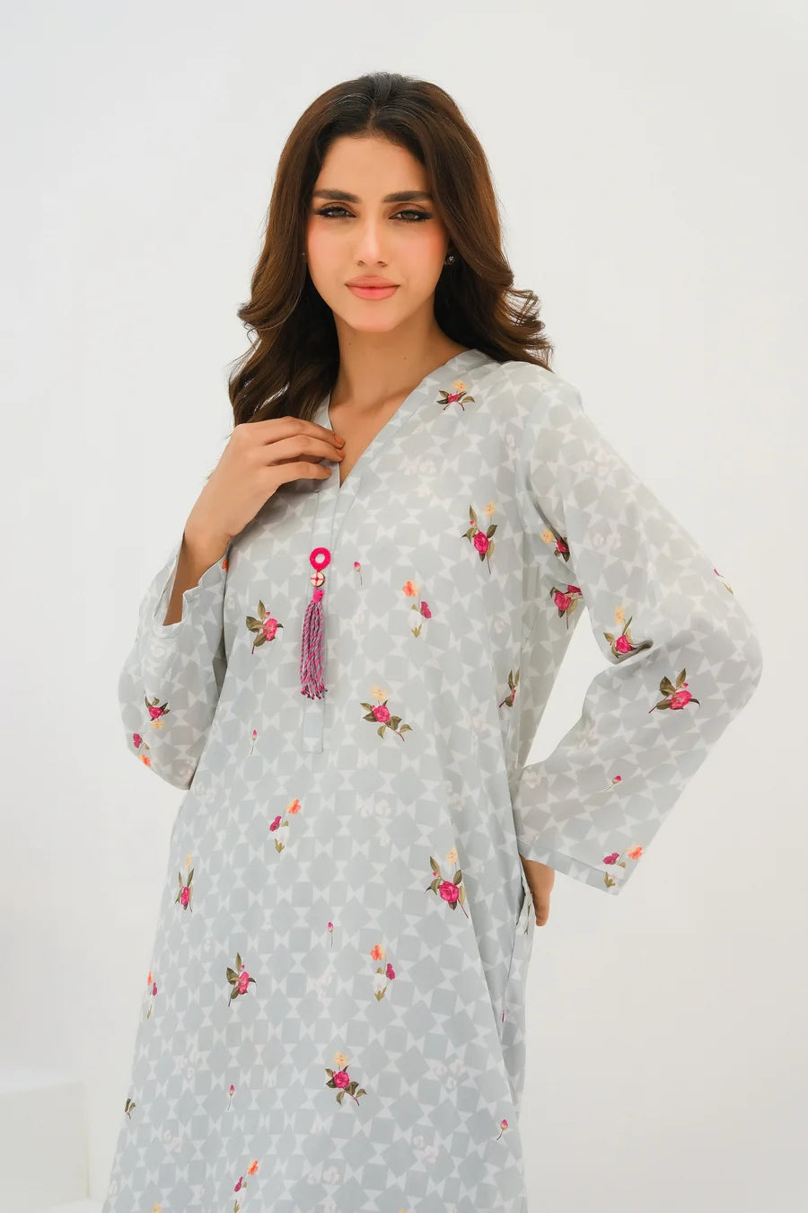 Dhaga 2Pc Printed Lawn Suit Matching separate 0029 gulbuy.com