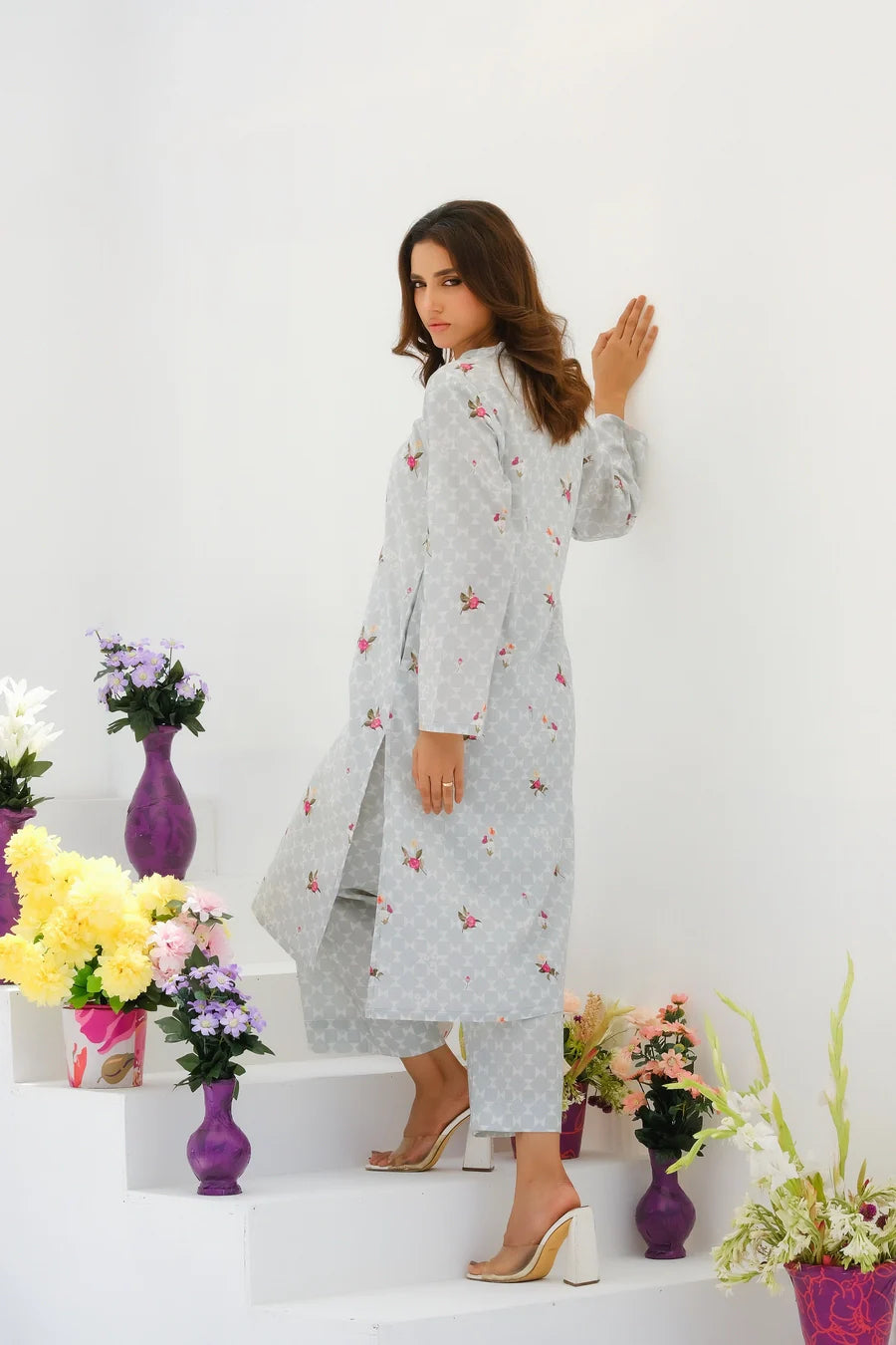 Dhaga 2Pc Printed Lawn Suit Matching separate 0029 gulbuy.com