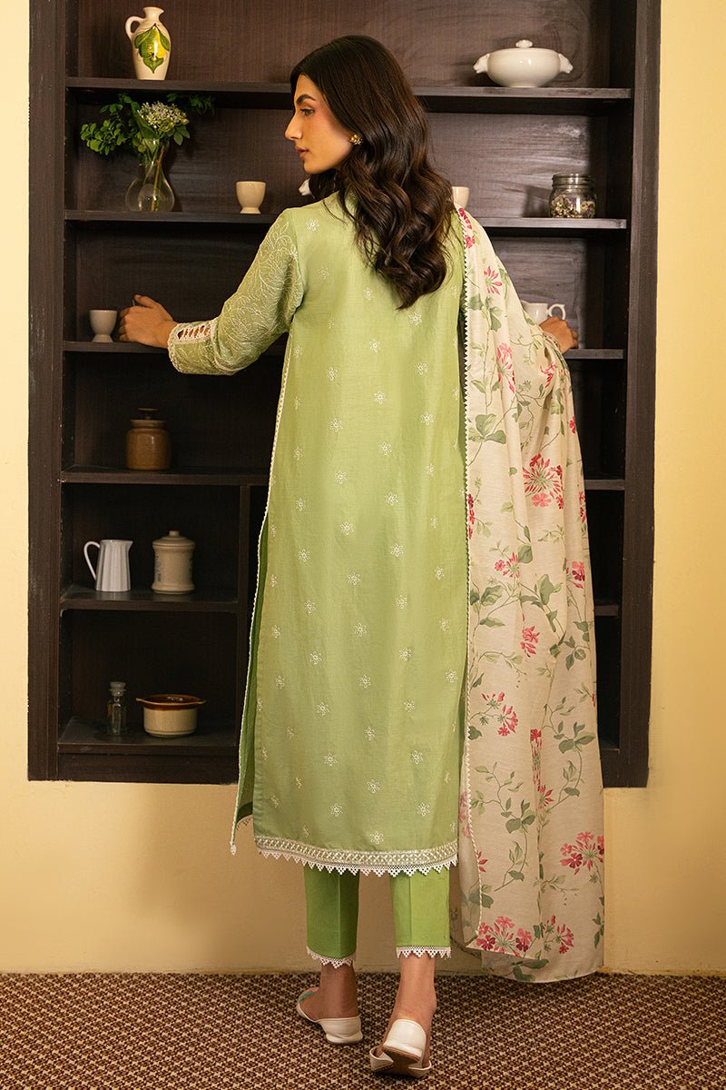 CROSS STITCH 3 PIECE EMBROIDERED LAWN SUIT (0124RTSEMBLWN0504)