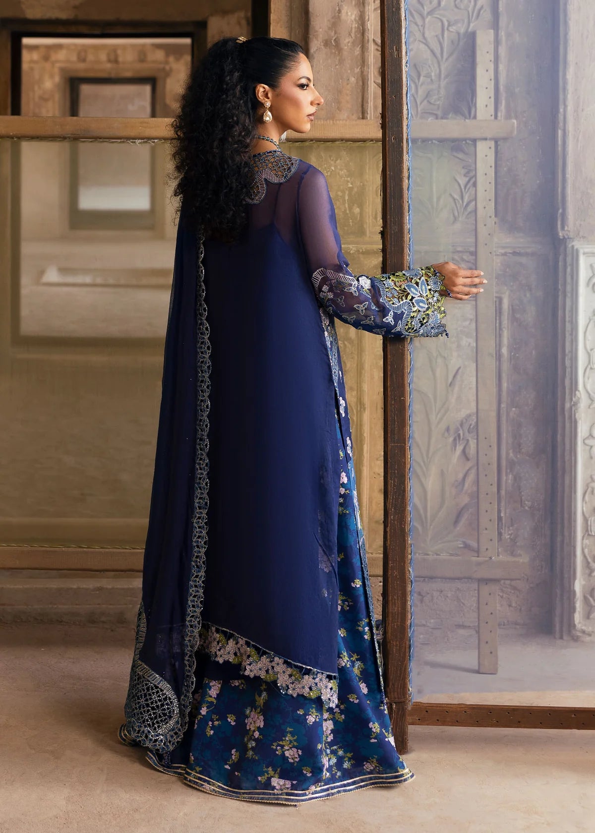 Sardinia 3PC Embroidered Chiffon Suit Maya gulbuy.com