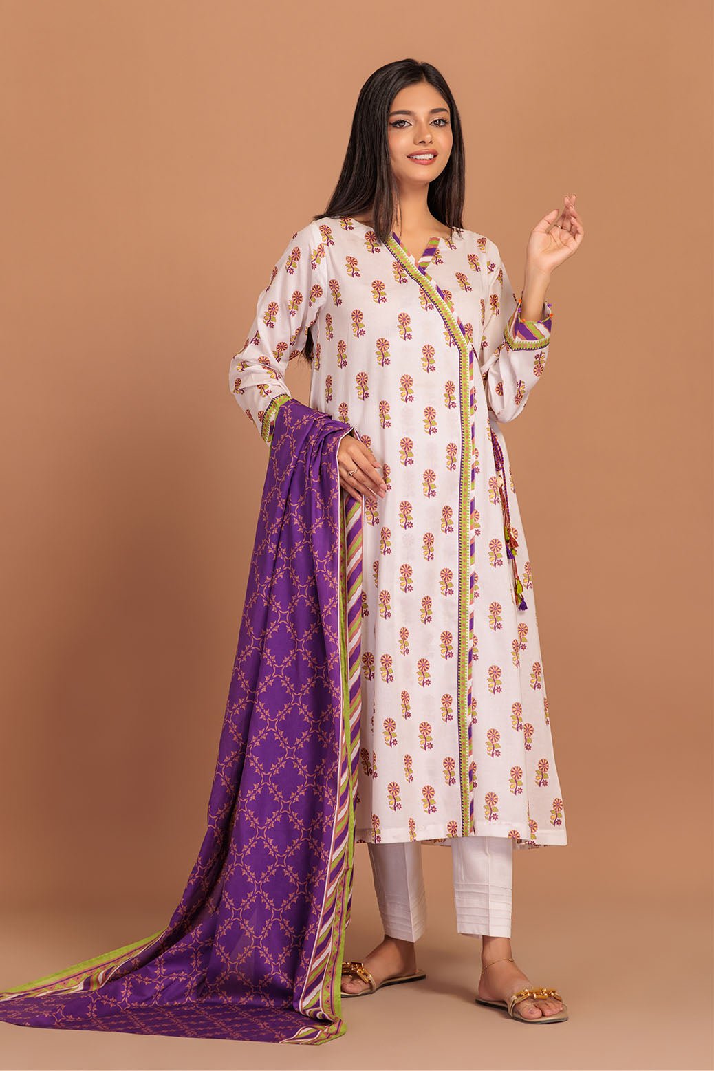 BONANZA SATRANGI 3PC PRINTED LAWN SUIT (2S24P3P061)