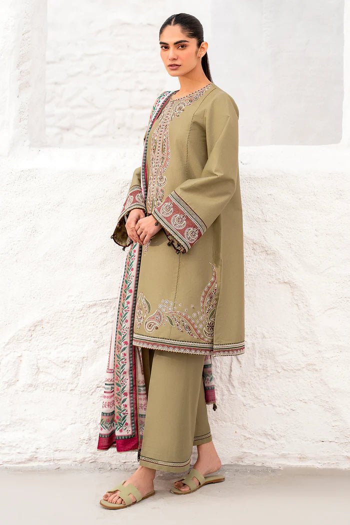 Jazmin 3Pc Embroidered Lawn Suit USE-9136 gulbuy.com