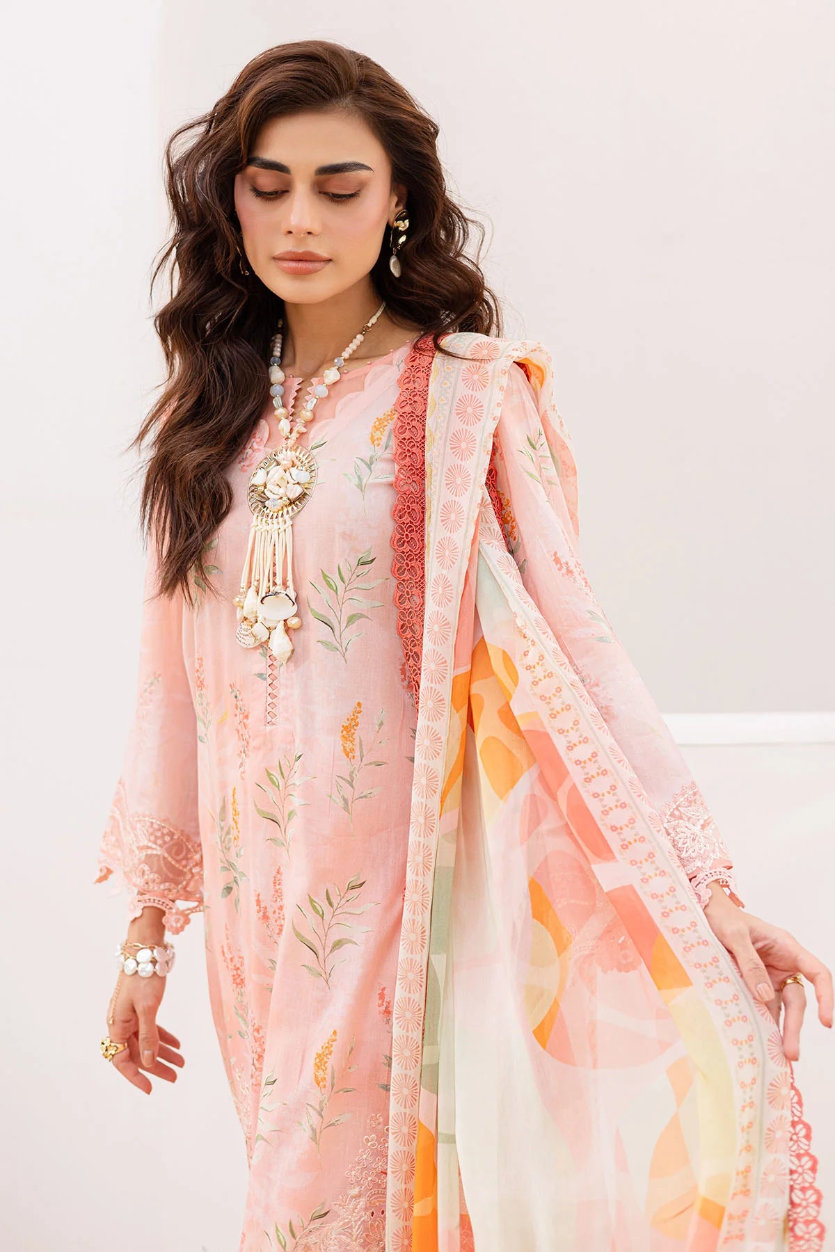 Nureh 3Pc Embroidered Lawn Suit NSG-195 gulbuy.com