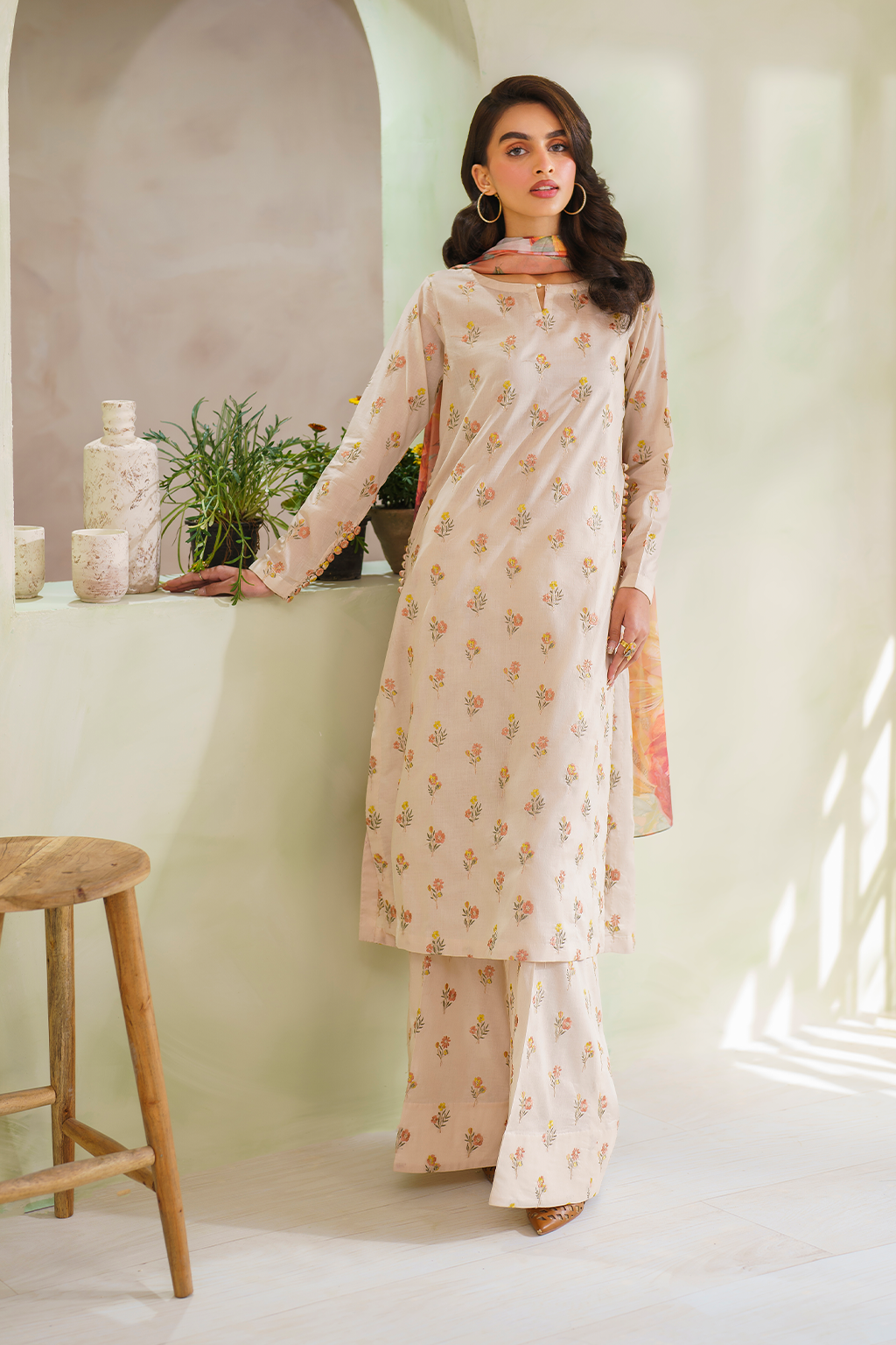 3 PIECE IZNIK PRINTED LAWN SUIT (UE-249)