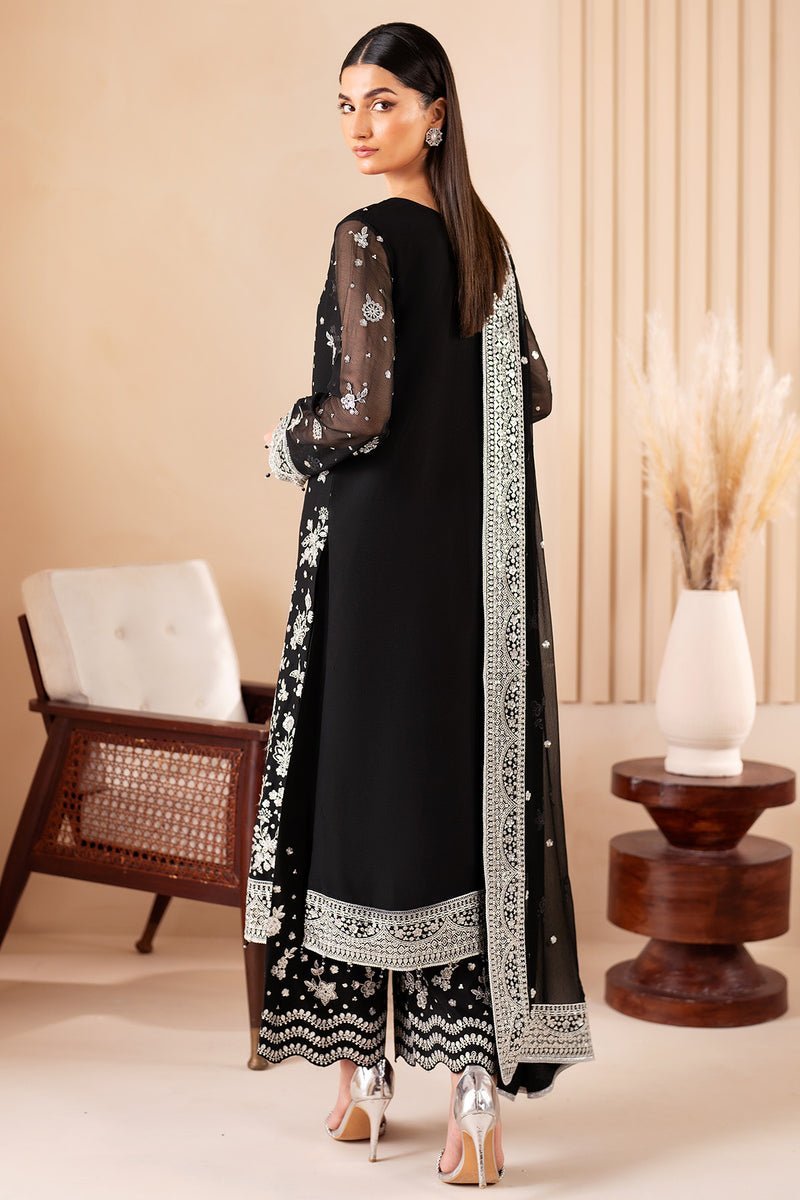 Farasha 3Pc Embroidered Chiffon Suit Surreal gulbuy.com