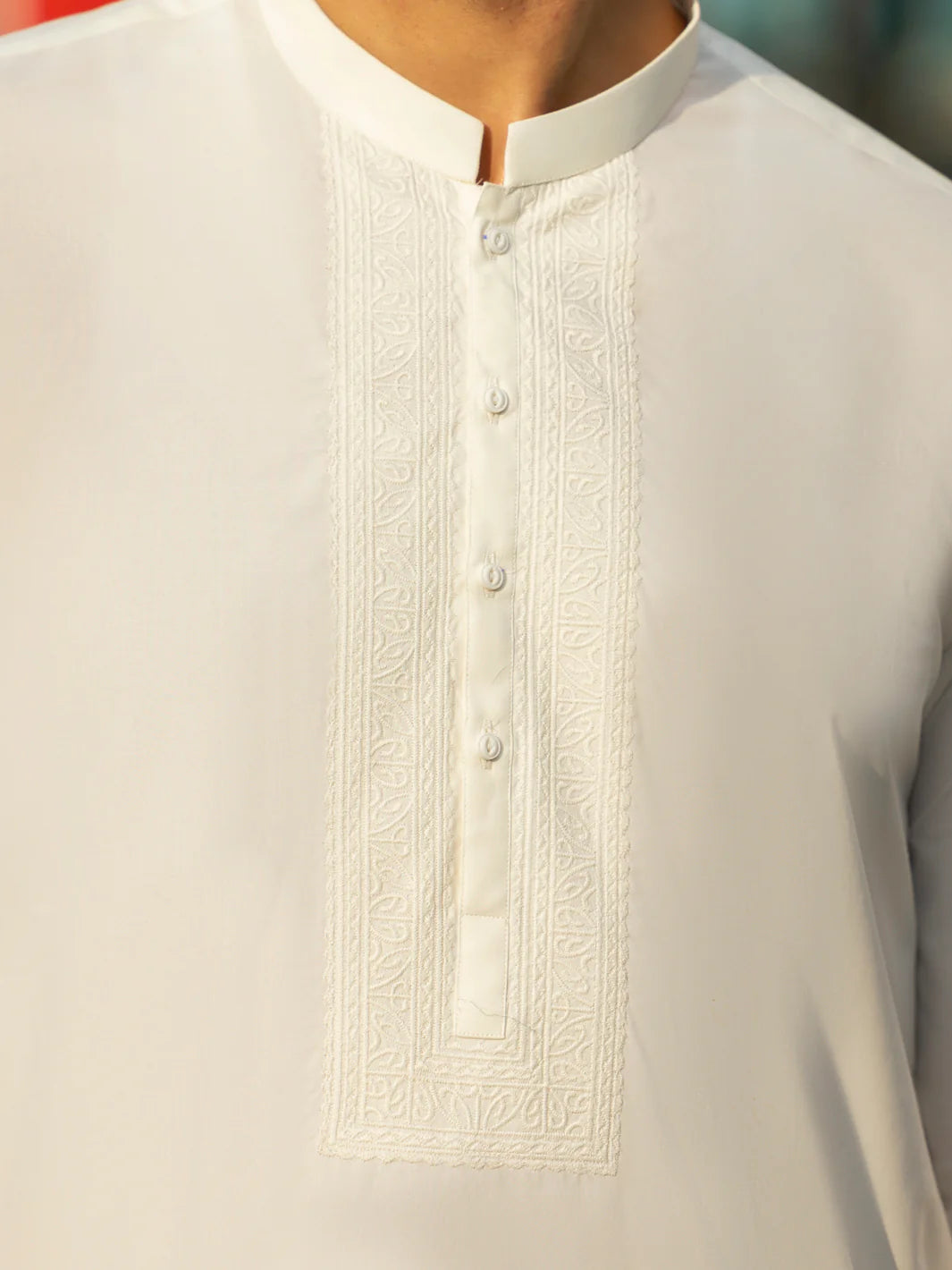 Almirah Off White Cotton Kurta Trouser-AL-KT-3060 gulbuy.com