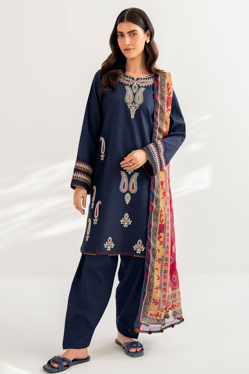 JAZMIN 3 PIECE EMBROIDERED LAWN SUIT (USE-9100)