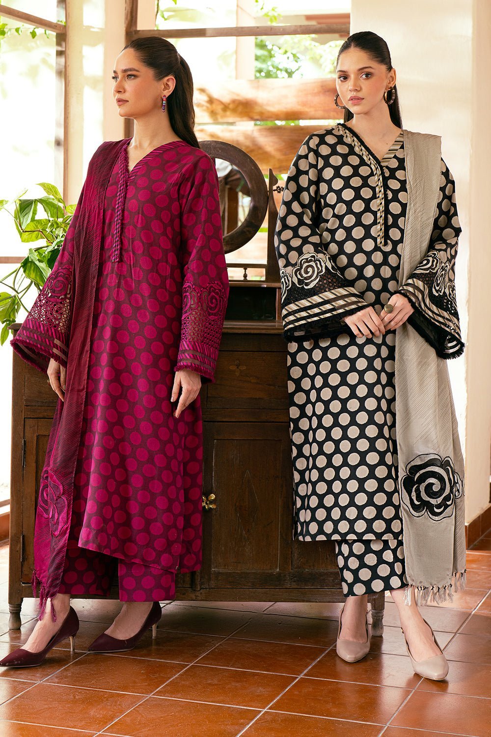 BAROQUE 3PC EMBROIDERED VISCOSE UF-762 gulbuy.com