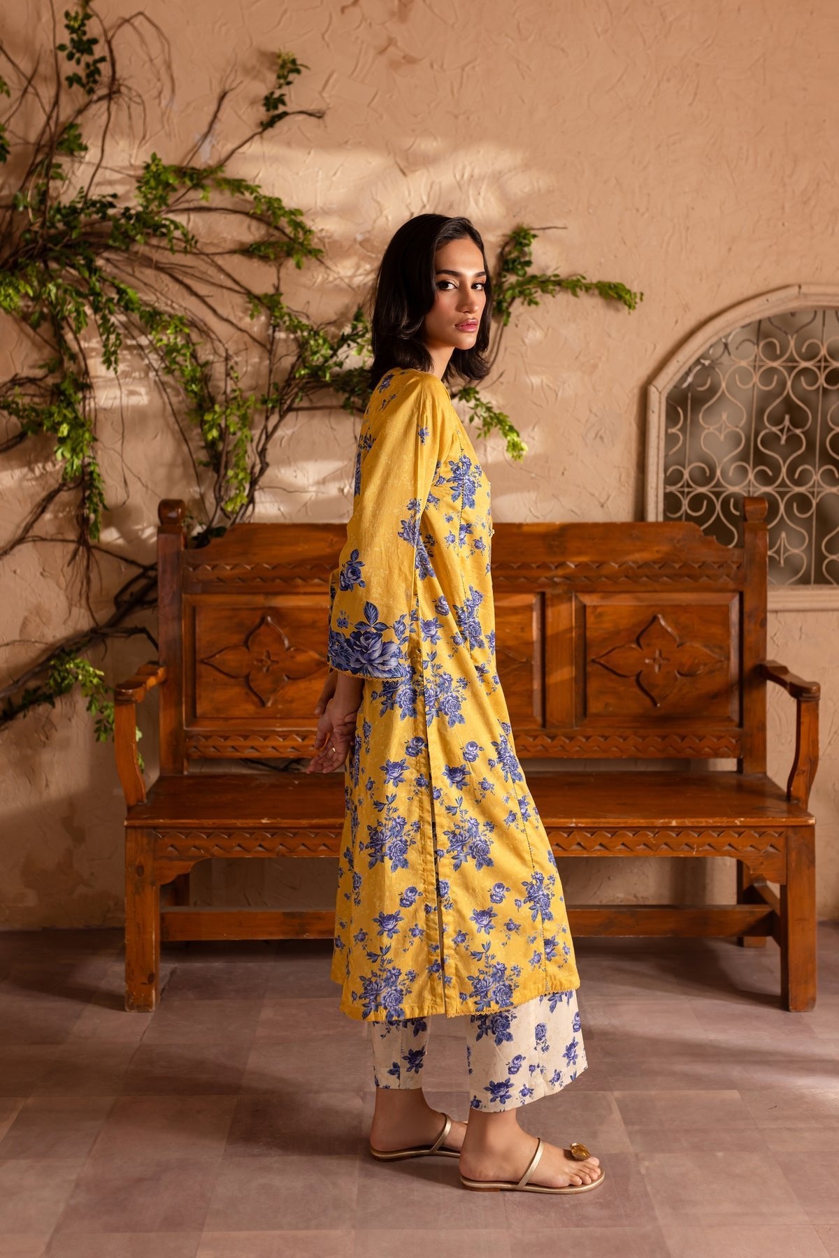 Batik 2Pc Printed Lawn Suit (Blue-Vinka-2Pc)