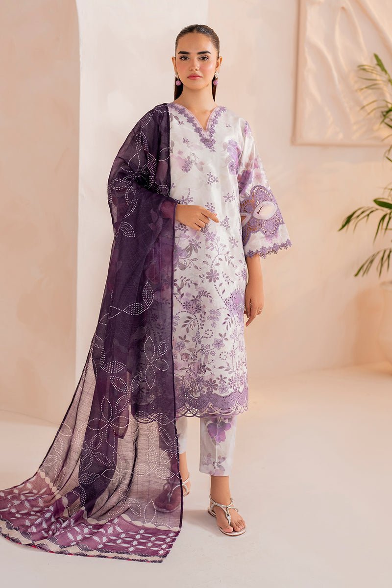 BAROQUE 3PC EMBROIDERED PRINTED LAWN SUIT (BQU-UF-D713)
