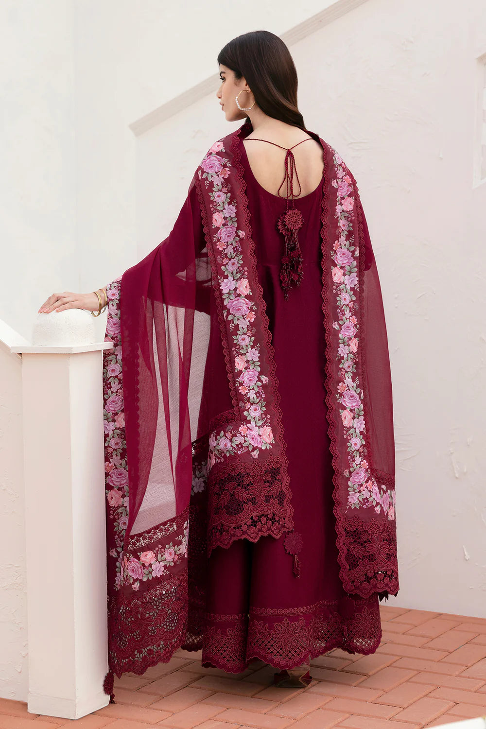 Baroque 3Pc Embroidered Lawn Suit EL-D05 gulbuy.com