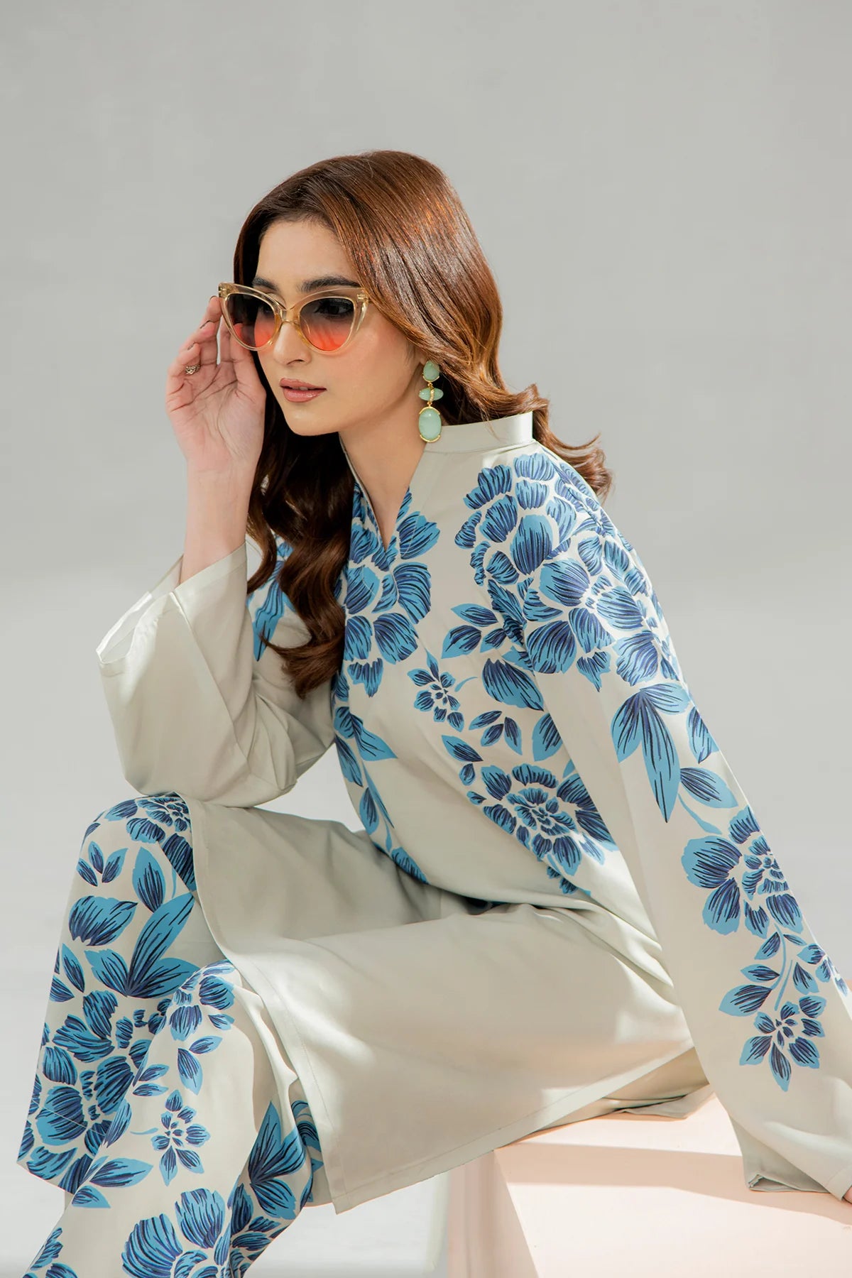 Be Yourself 2Pc Printed Cotton Silk Suit BA-006 gulbuy.com