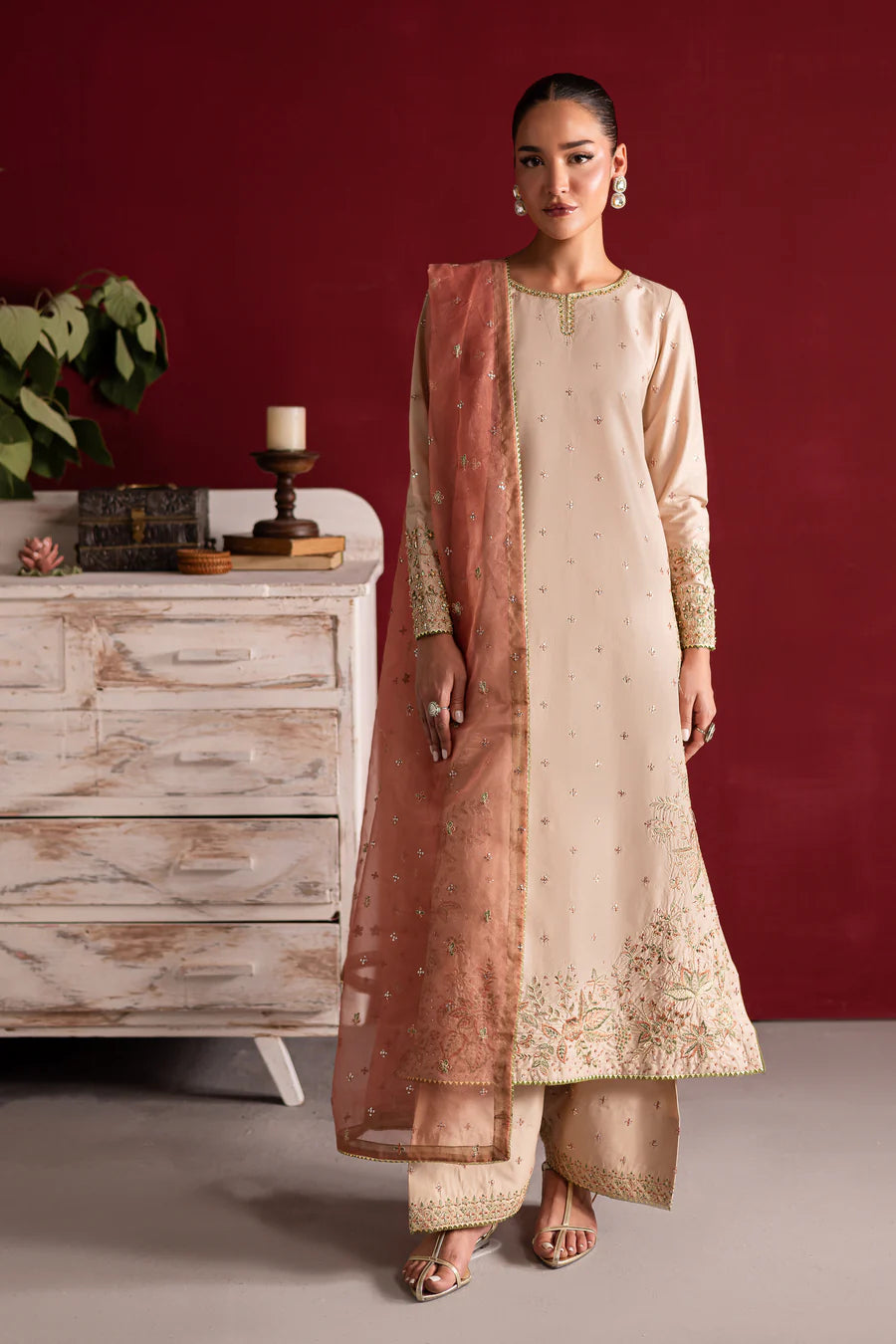 Batik 3Pc Embroidered Cotton Suit Twila XL gulbuy.com