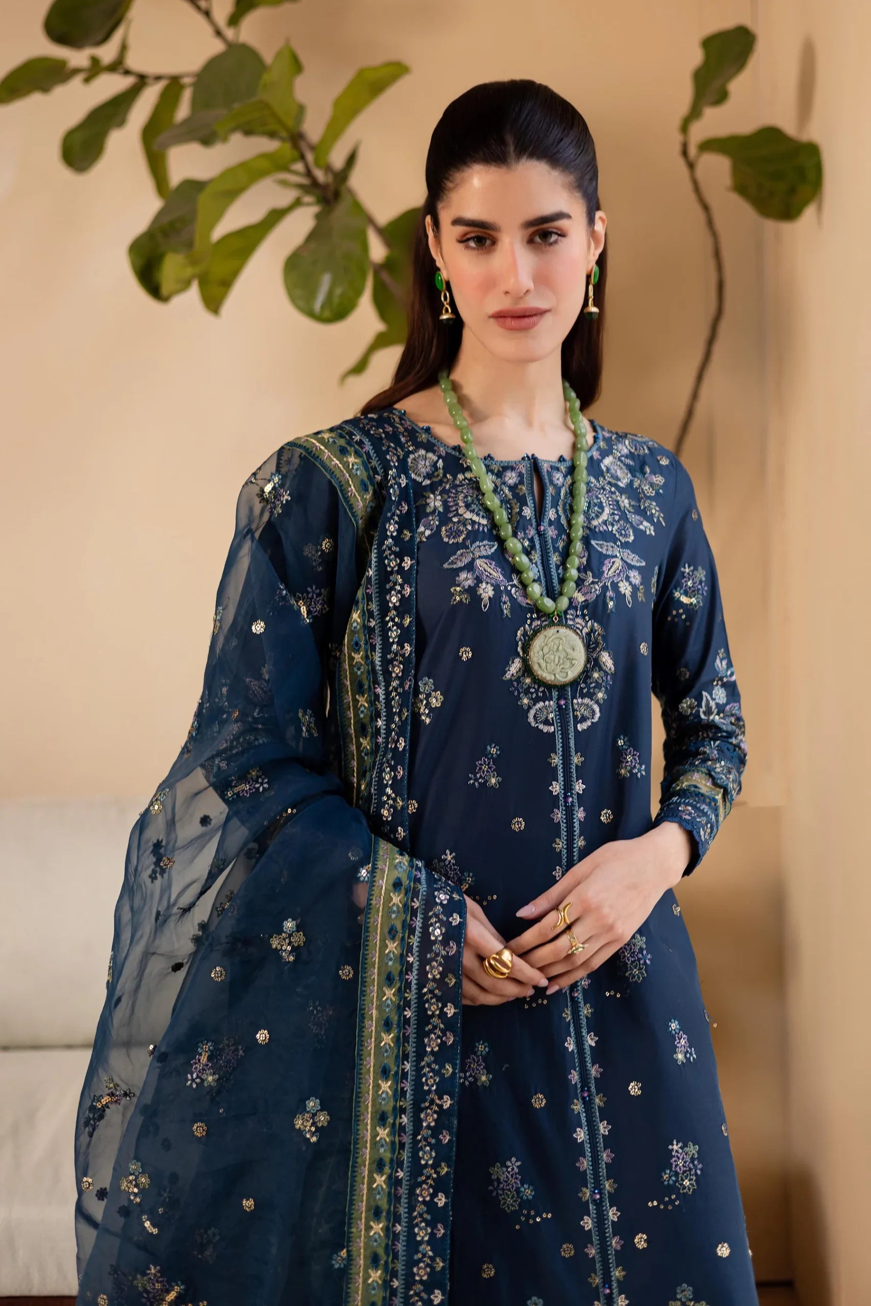 Batik 3Pc Embroidered Lawn Suit Twisto gulbuy.com
