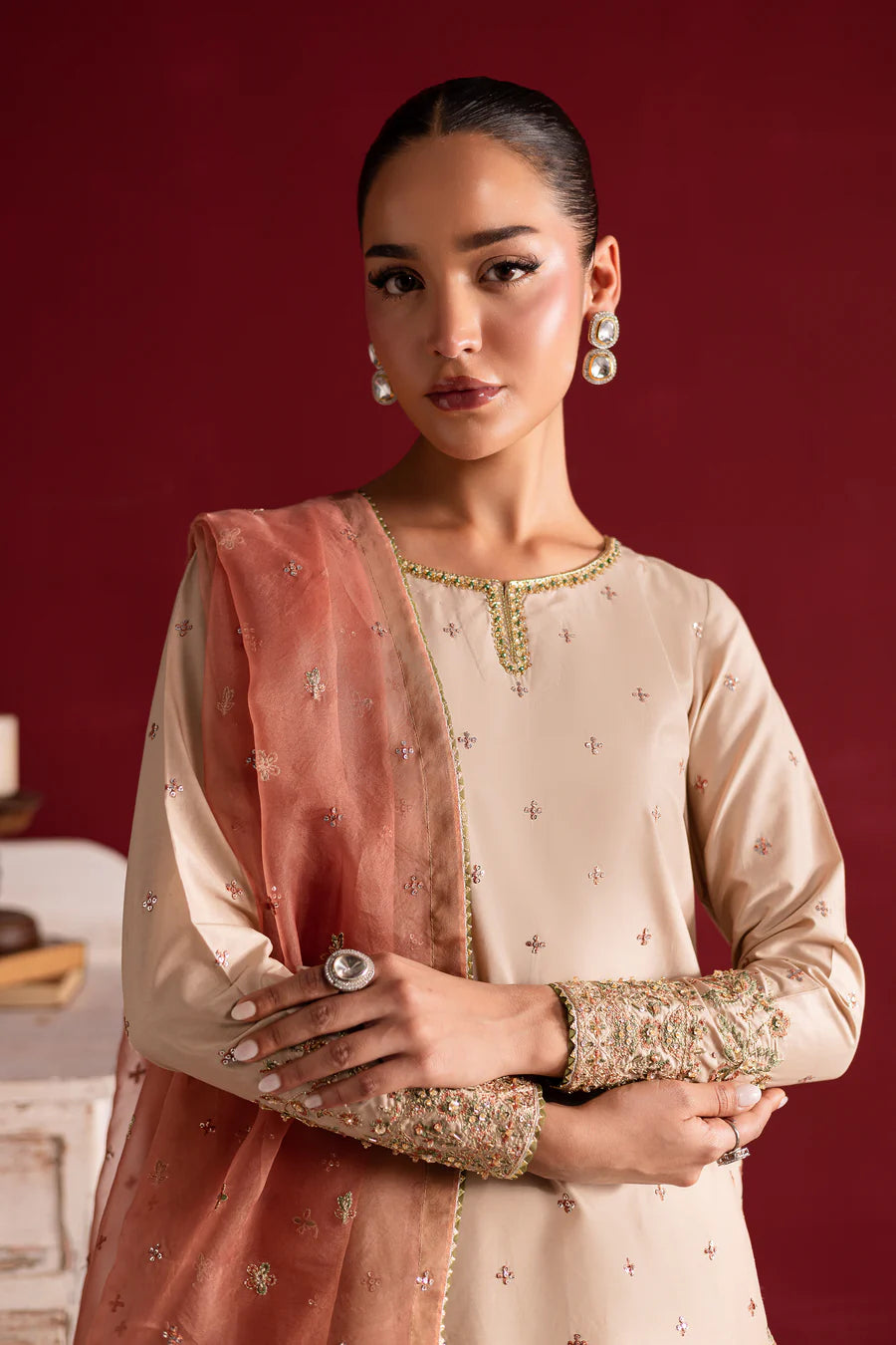 Batik 3Pc Embroidered Cotton Suit Twila gulbuy.com