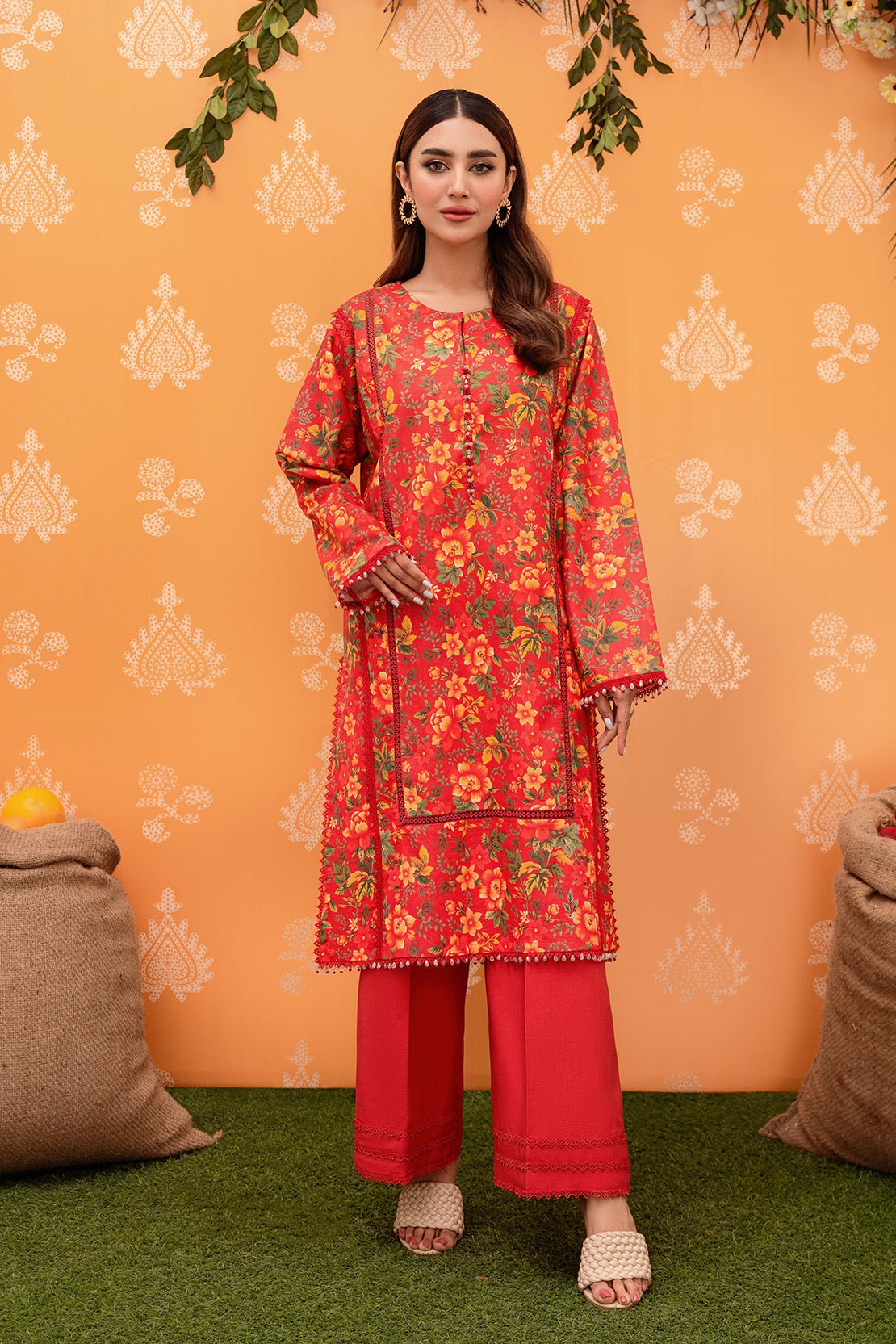 SO KAMAL 2PC PRINTED LAWN SUIT (DPL-3781-Suit)