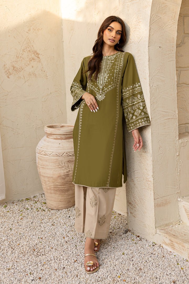 Batik 2Pc Embroidered Khaddar Dress Odin gulbuy.com