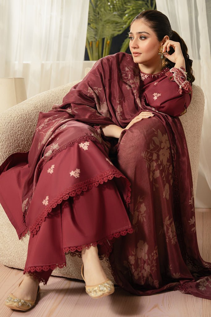 CROSS STITCH 3 PIECE EMBROIDERED LAWN SUIT (0124RTSPRTLWN0213)