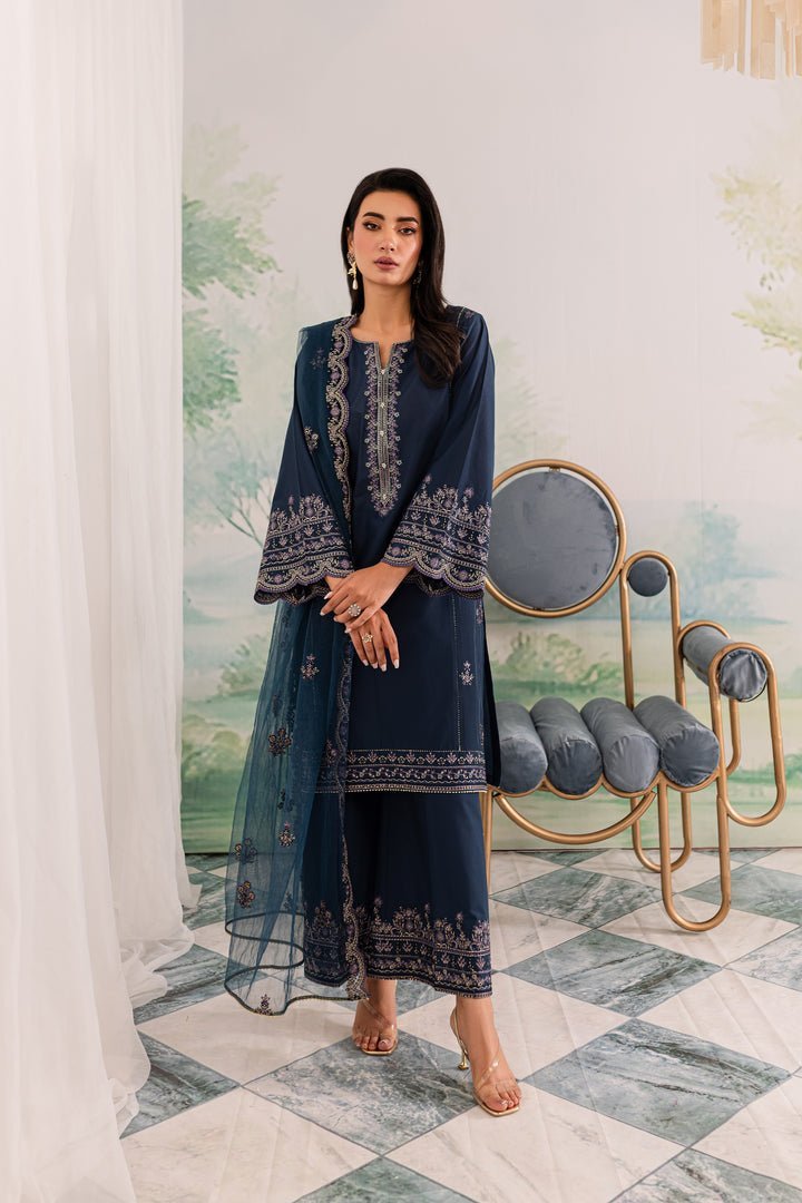 Batik 3Pc Embroidered Lawn Suit (Apollo-3Pc)