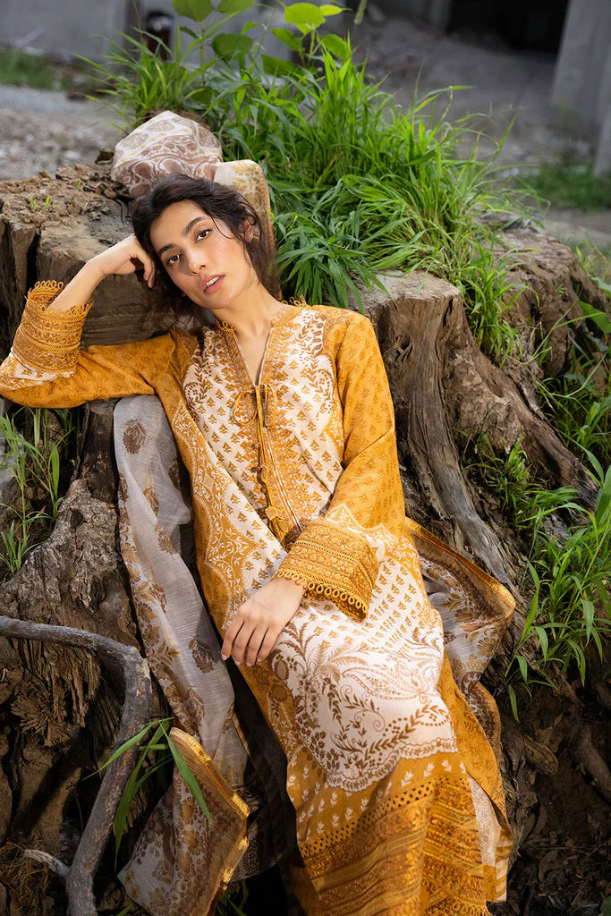 Sobia Nazir 3Pc Printed Satin Suit FE24-1A gulbuy.com