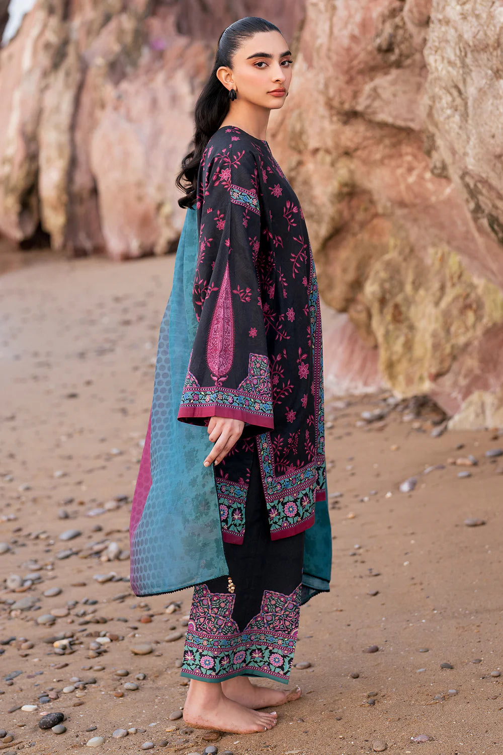 Jazmin 3Pc Digital Printed Lawn Suit USE-9164 gulbuy.com
