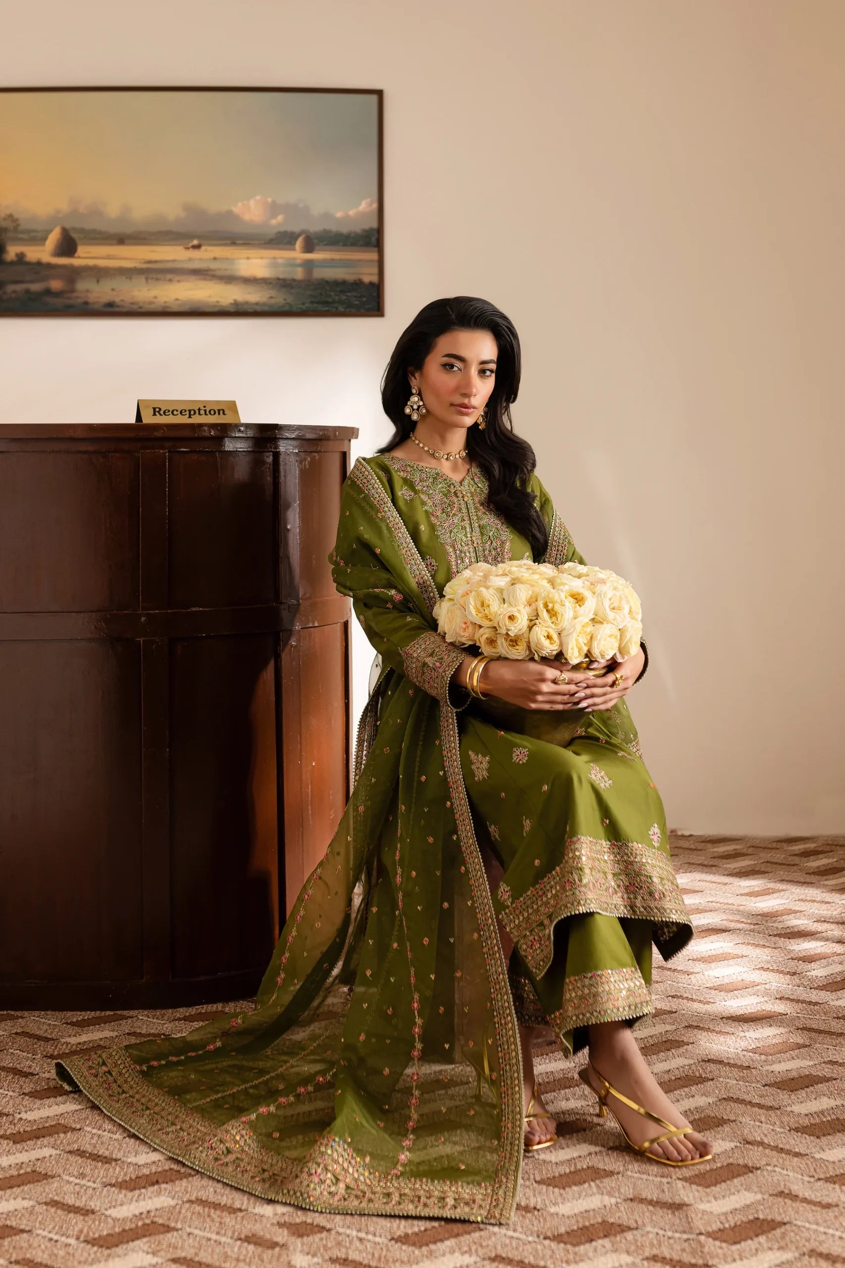 Batik 3Pc Embroidered Lawn Suit Novo gulbuy.com