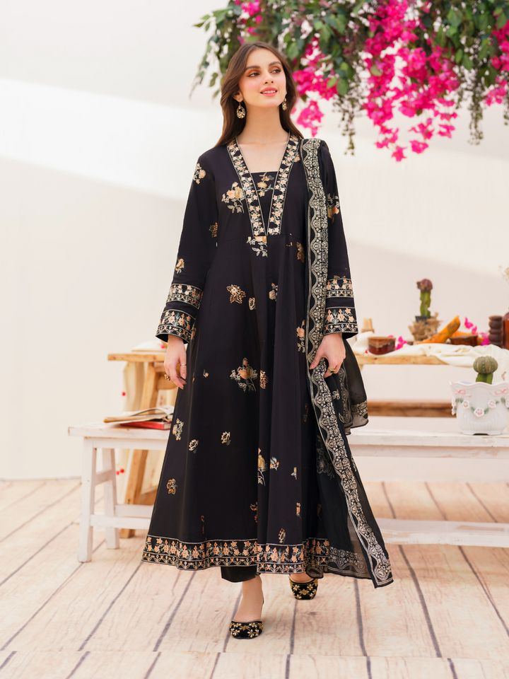 GARNET 3 PIECE COTTON LAWN SUIT (RIMSHA)