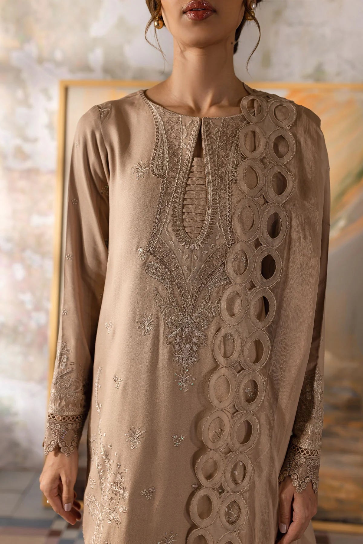 Nureh 3Pc Embroidered Chiffon Suit NP-568 gulbuy.com