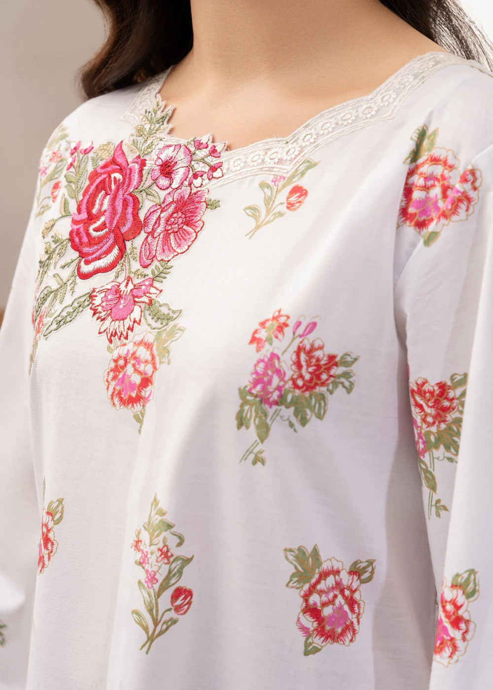 Sahibas By Mirza 3Pc Embroidered Linen Suit Ellyse gulbuy.com