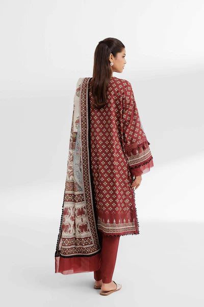 Nishat 3Pc Printed Cambric Suit-42502089 gulbuy.com