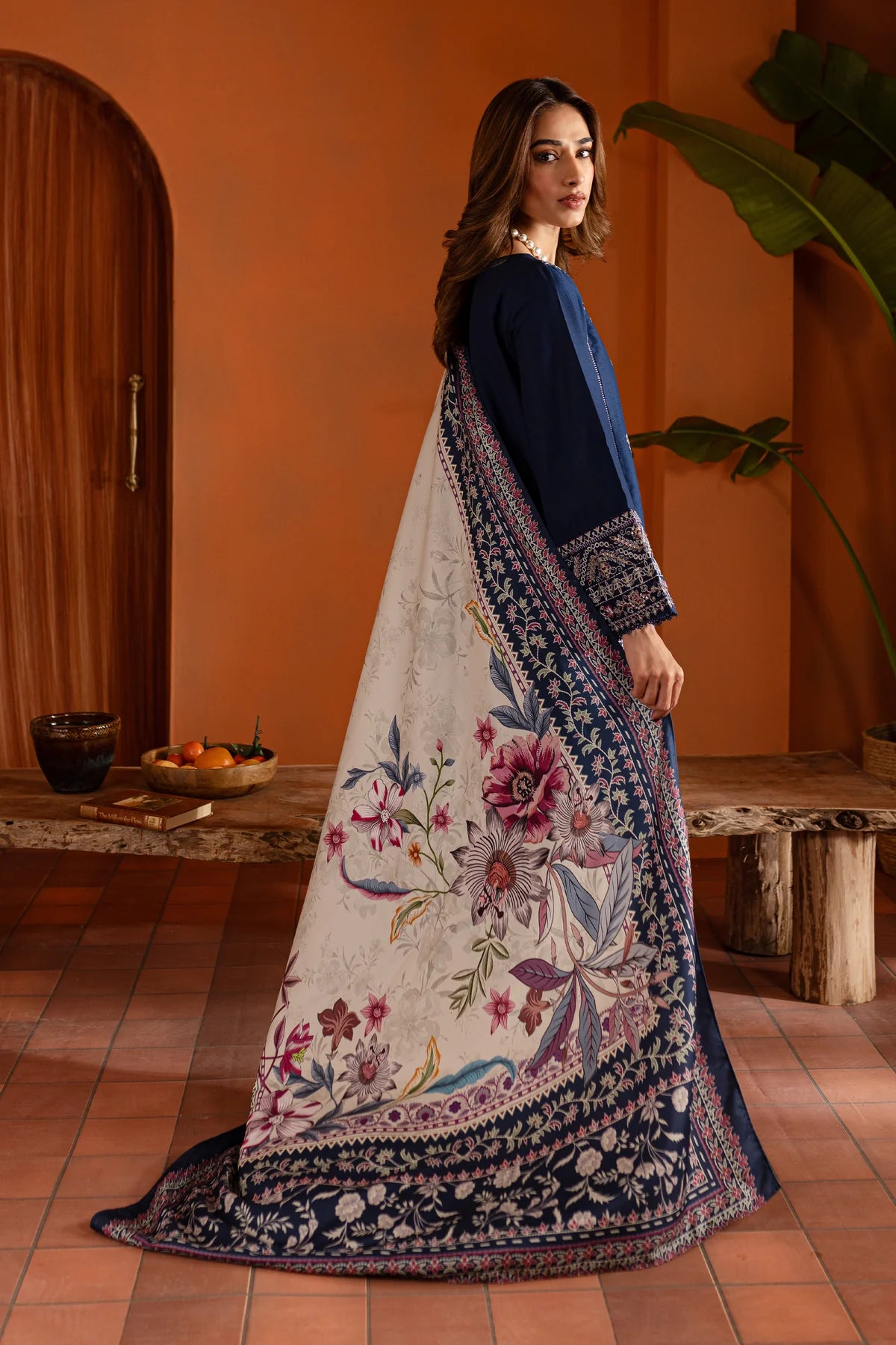 Batik 3Pc Embroidered khaddar Suit Sahil gulbuy.com