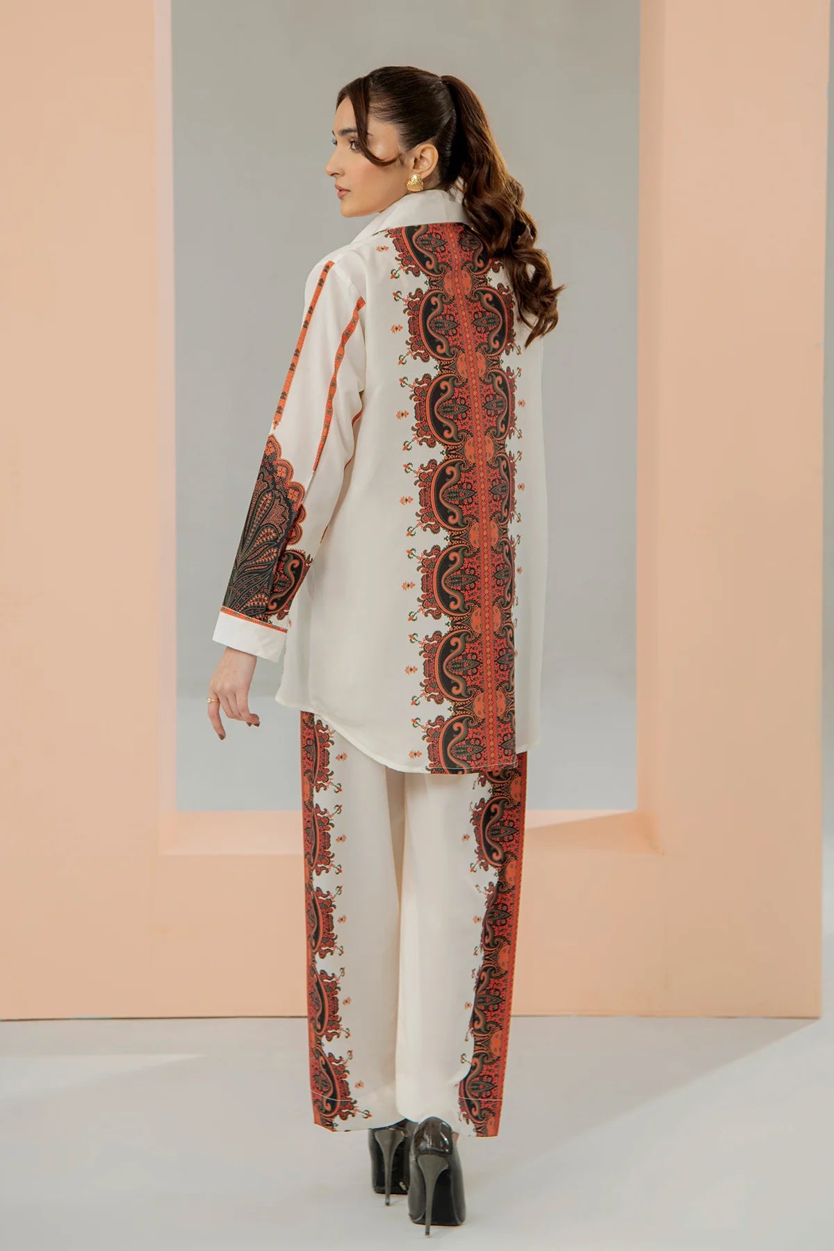 Be Yourself 2Pc Printed Cotton Silk Suit BA-007 gulbuy.com