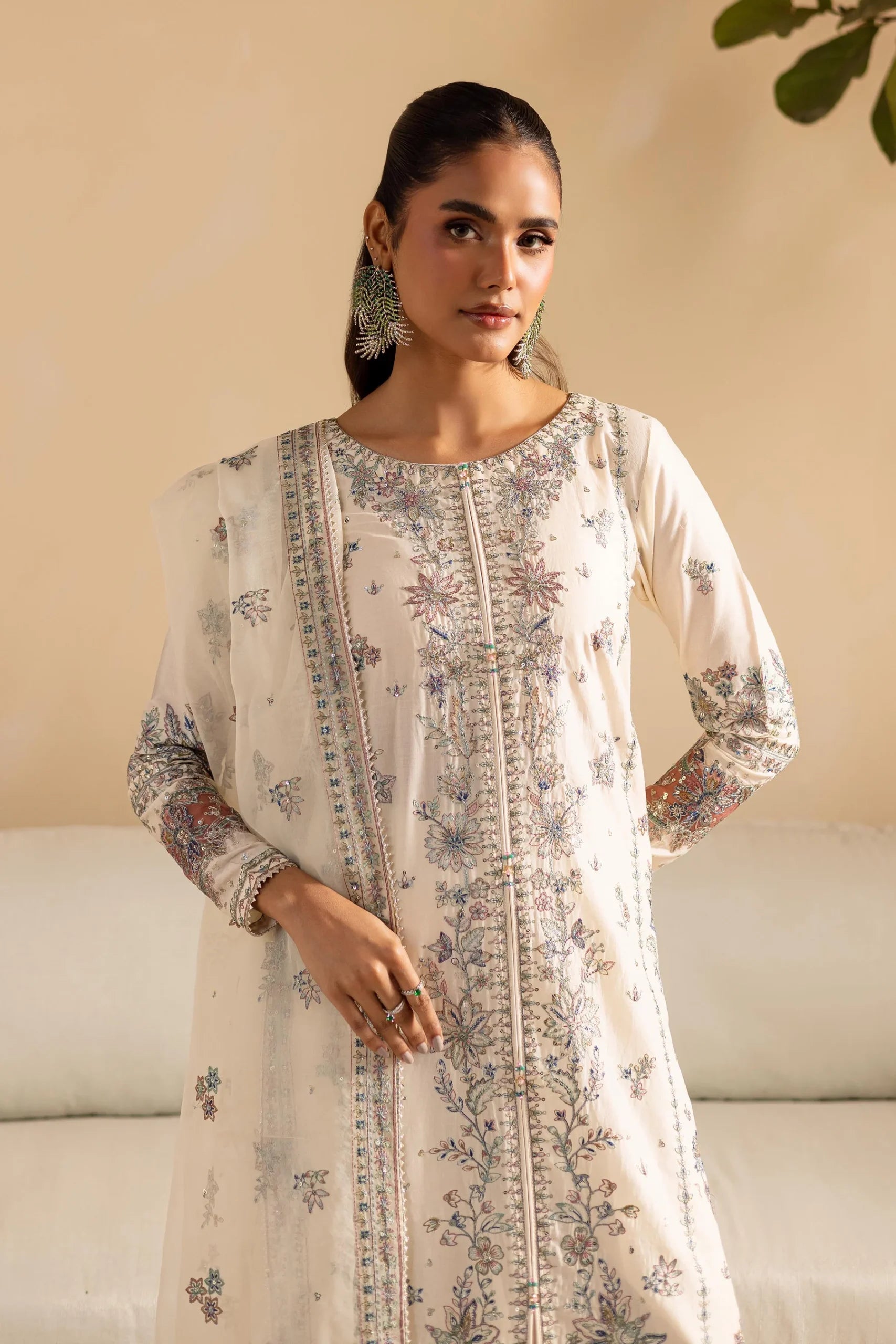 Batik 3Pc Embroidered Lawn Suit Stevie gulbuy.com