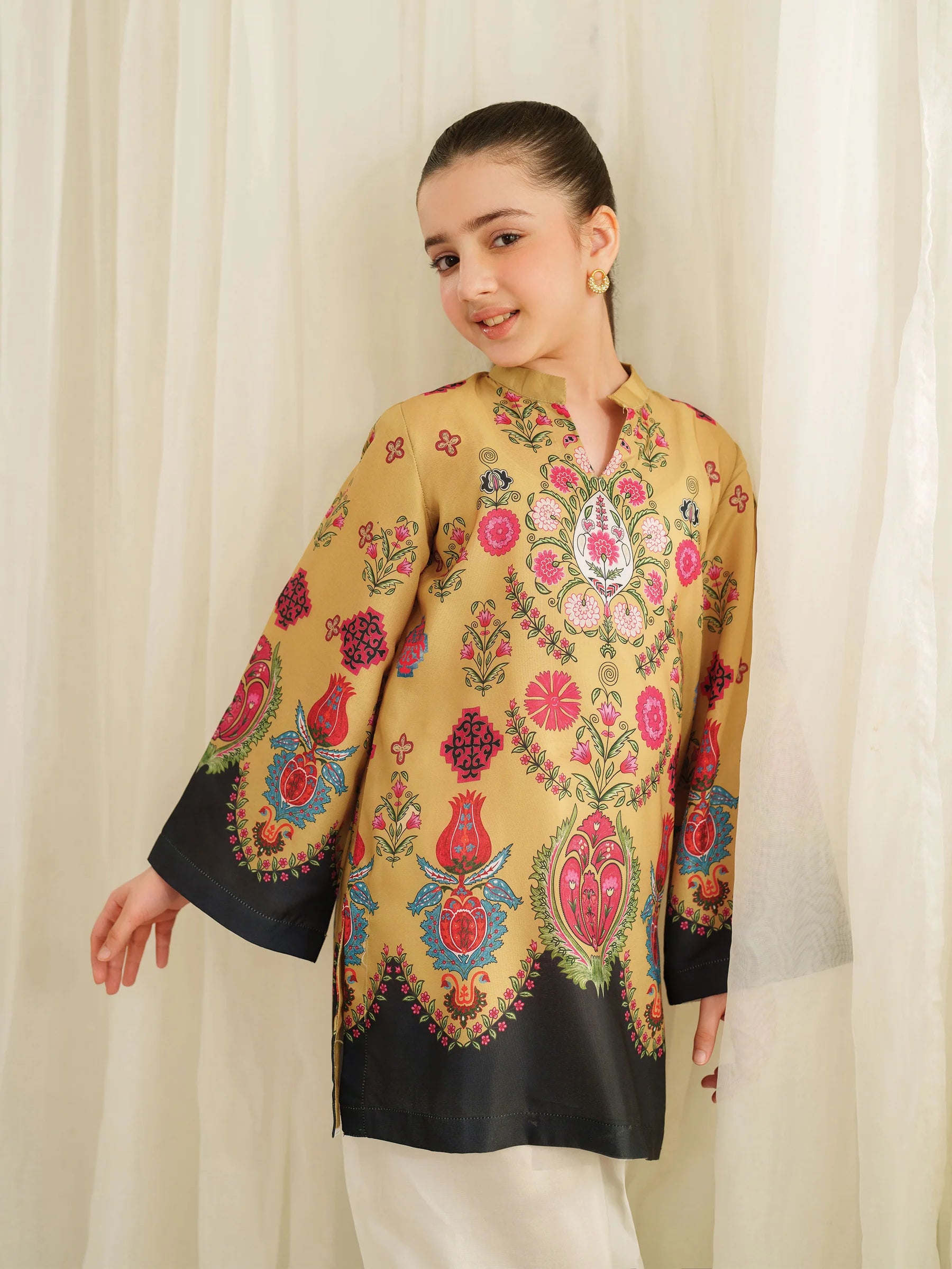 Garnet 2Pc Printed Lawn Kids Suit Elyra gulbuy.com