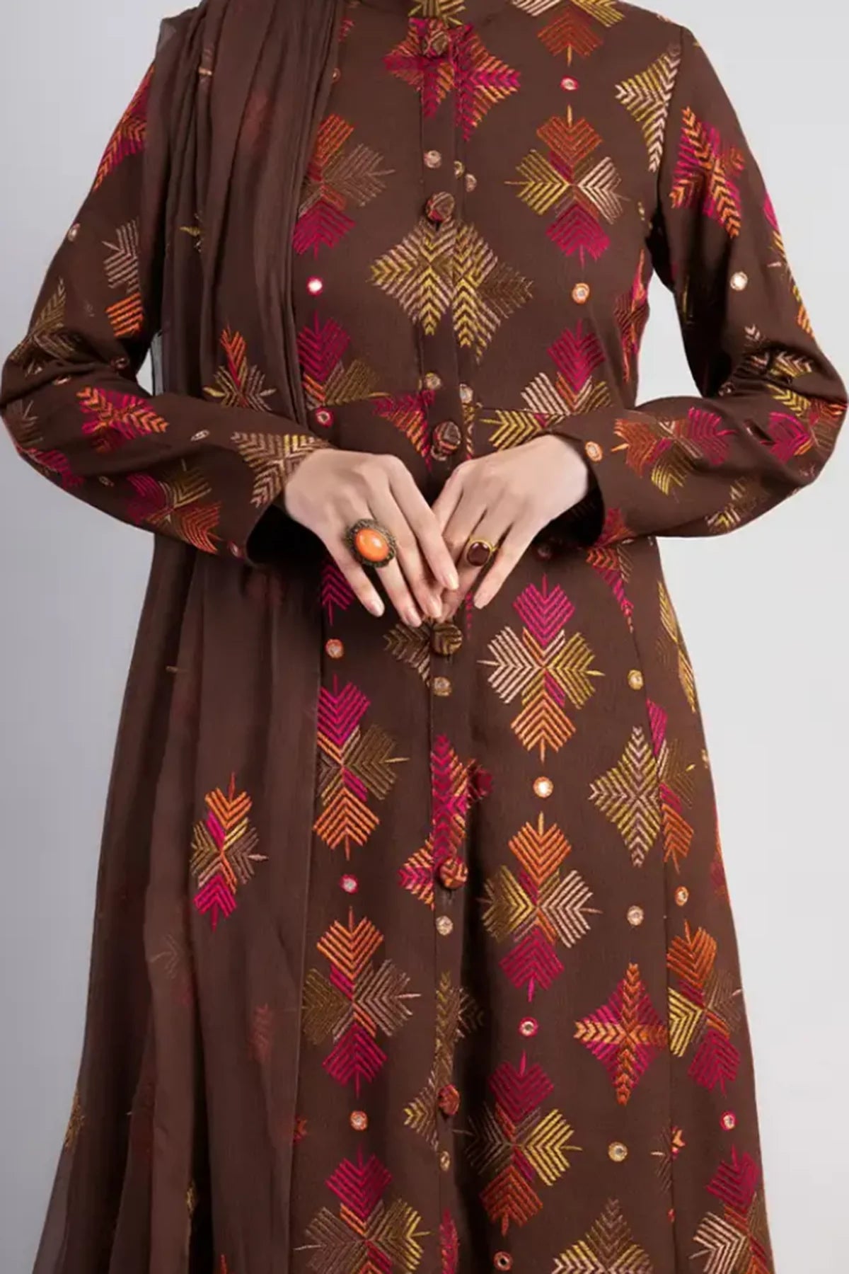 Gul Attire 3Pc Embroidered lawn Suit GA2033 gulbuy.com