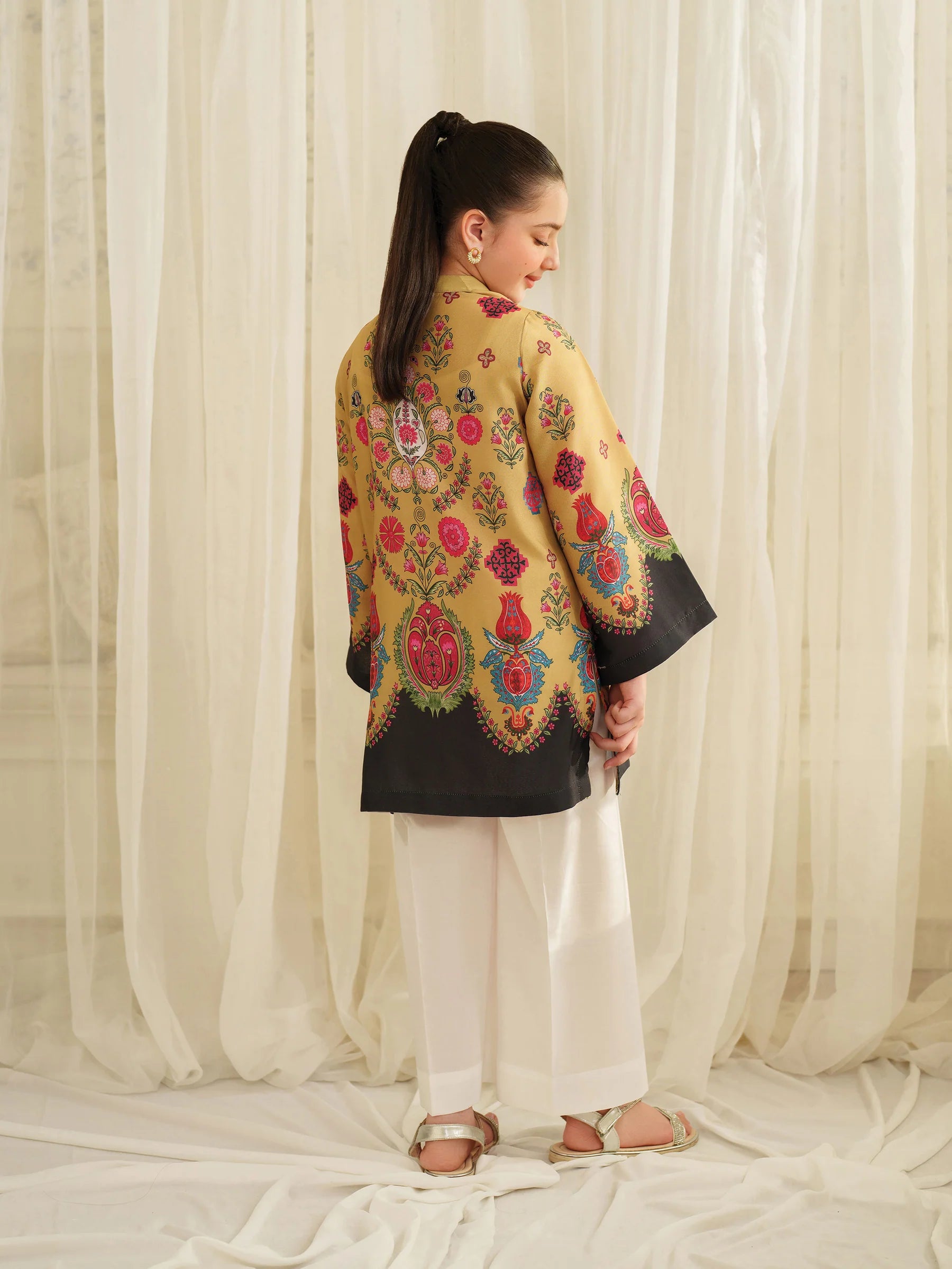 Garnet 2Pc Printed Lawn Kids Suit Elyra gulbuy.com