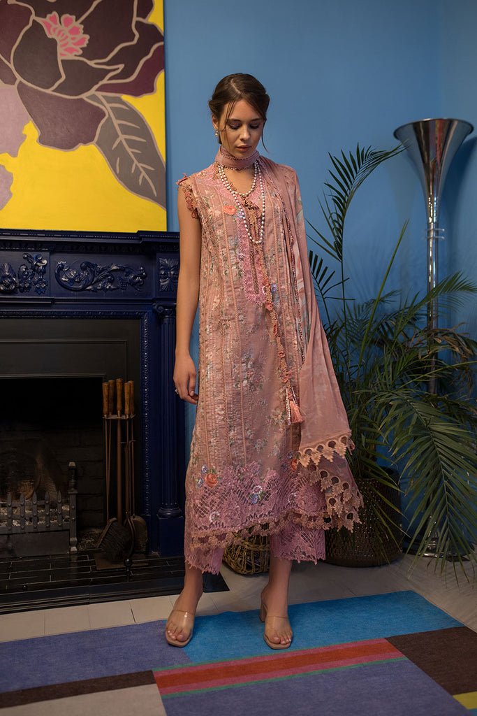 SOBIA NAZIR 3PC EMBROIDERED CHIFFON SUIT (SV24-4A)