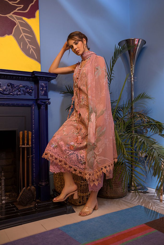 SOBIA NAZIR 3PC EMBROIDERED CHIFFON SUIT (SV24-4A)
