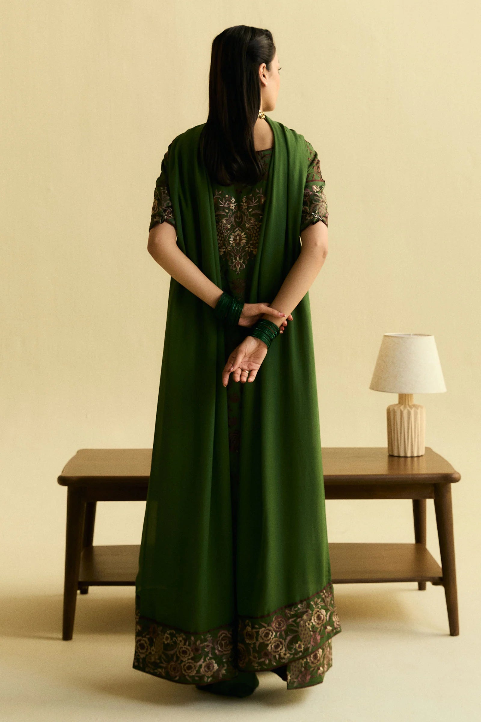 Zara Shahjahan 3Pc Embroidered Raw silk?Suit ZR25F0108
