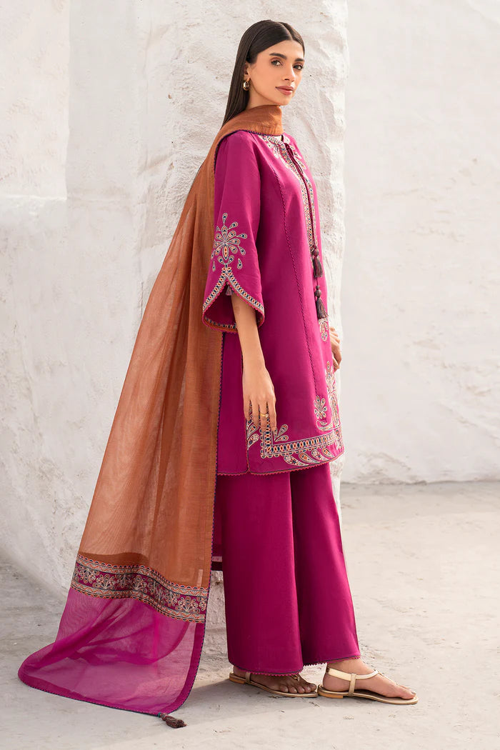 Jazmin 3Pc Embroidered Lawn Suit USE-9114 gulbuy.com